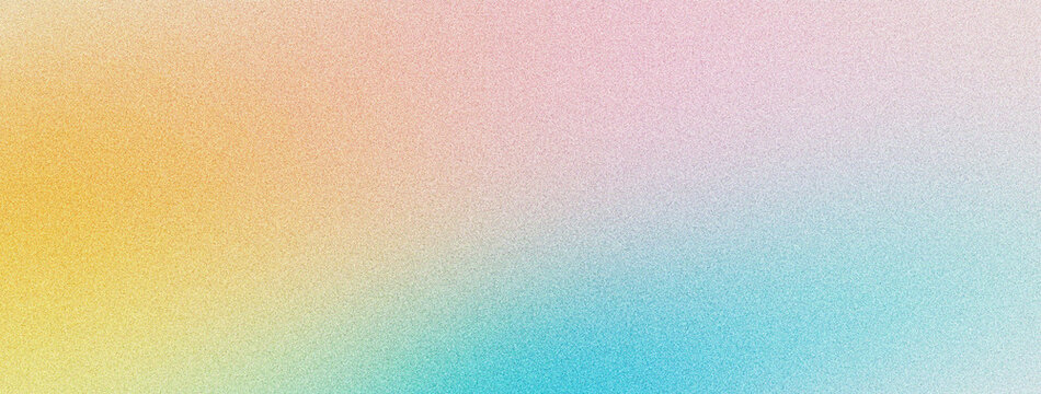Light Pastel Grainy Gradient Background with Yellow Pink Blue Soft Color Effect