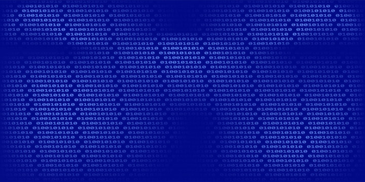 Binary programming code digital technology background, Vector illustration