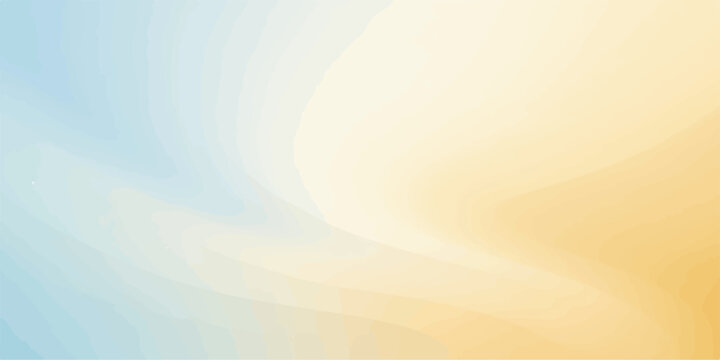 Soft flowing abstract gradient background with gentle transitions between light blue and warm yellow hues