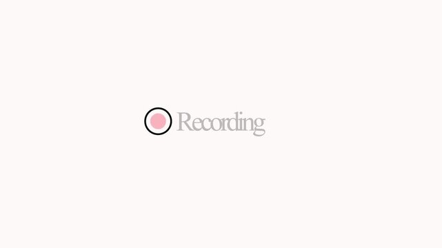 camera recording overlay animation, REC frame icon animation, Camera recording sign with transparent background 4K Video