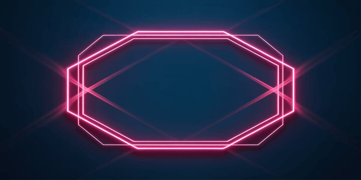 Abstract glowing neon star background with blue digital lines and futuristic network pattern design illustration