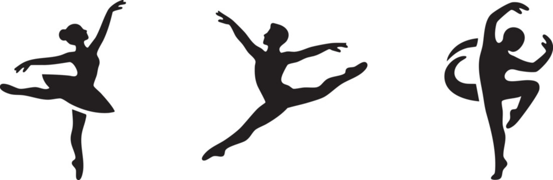 Modern Dance Expression Performance Vector Graphics