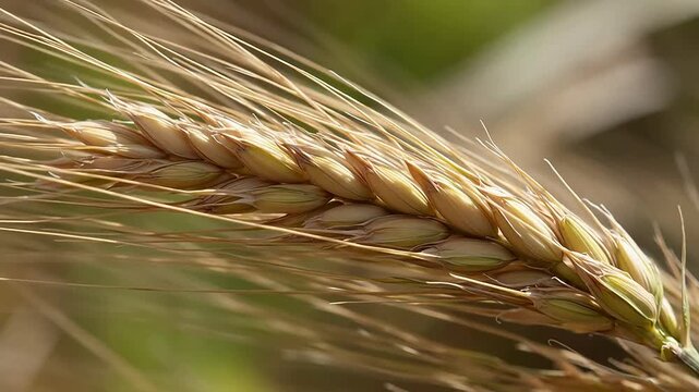 Closeup of a wheat ear