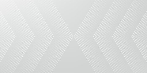 Abstract white and grey arrows futuristic technology background concept high-speed movement. Dynamic motion hi tech digital arrows and stripes. © erika