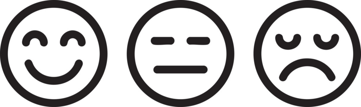 Modern Emoji Mood Feeling Graphic Elements