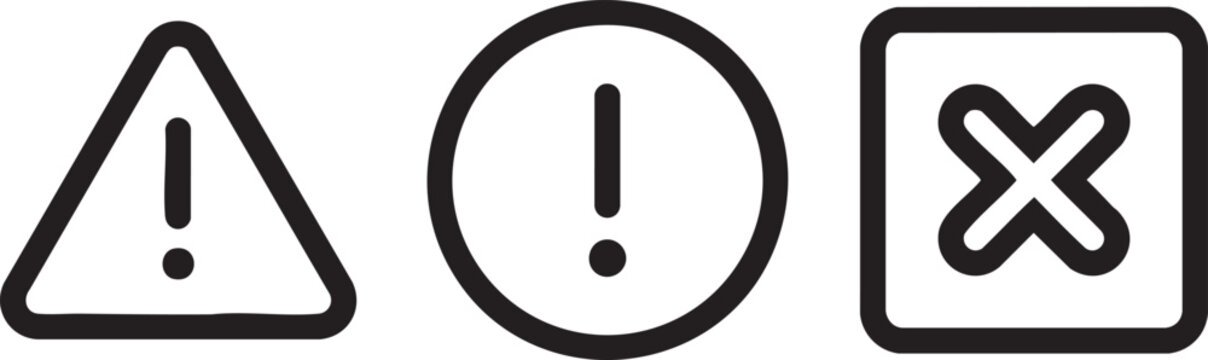 System Error Message Notification Graphic Design