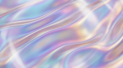 Iridescent Holographic Wavy Abstract Background © Jabir