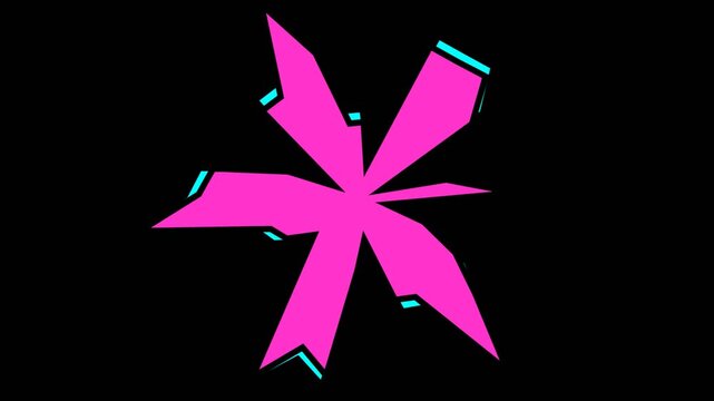Vibrant comic book style smash text animation with a pink explosion effect and retro pop art design.