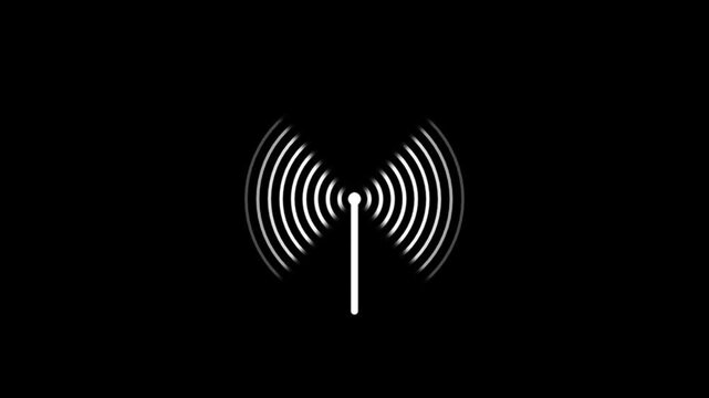 Wi-fi wireless internet network net connection icon logo wi-fi . technology wireless signal icon .