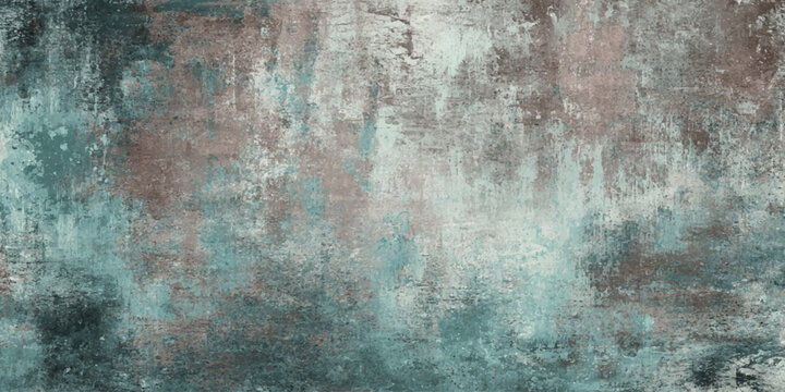 An aged brown vintage metal surface features a dirty rust pattern and rough grungy texture for a weathered antique backdrop design
