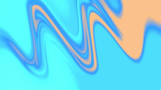 Abstract blue wave loop background.Neon blue,cyan,coral liquid gradient backdrop