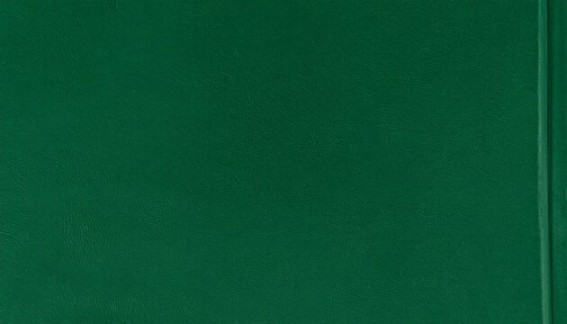 Solid green surface with a subtle texture and a vertical seam along the right edge, suggesting a folded or bound item