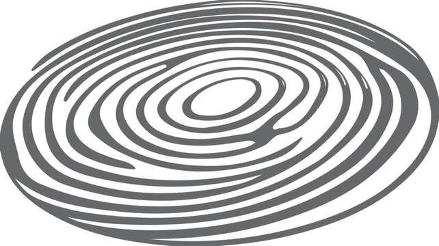 Gray abstract concentric oval pattern