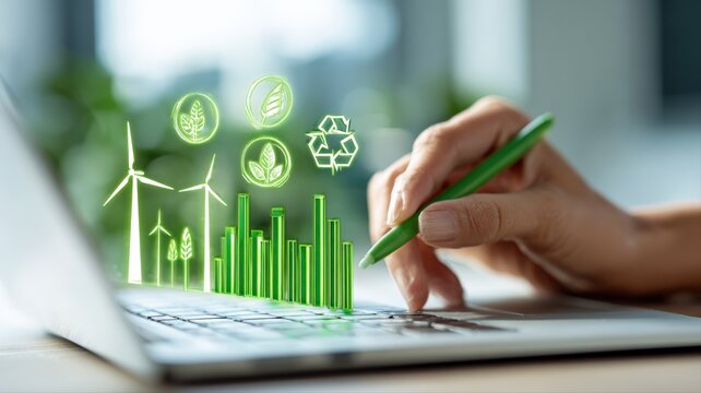 Analyzing sustainable development with digital technology, focusing on renewable energy and eco-friendly practices