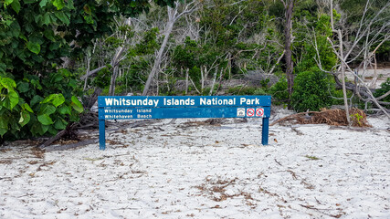 Sign on Whitehaven Beach © Kirsty Nadine