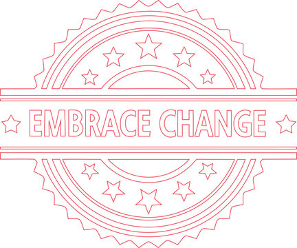 Positive graphic encouraging acceptance of change and personal evolutionary development