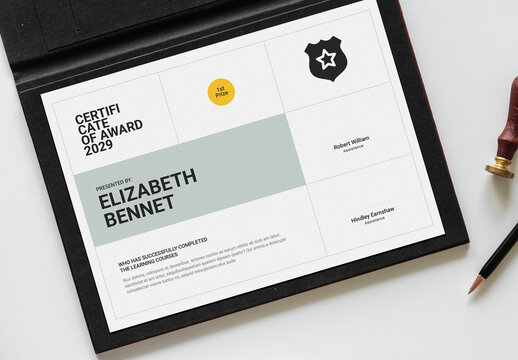 Simple Certificate Layout