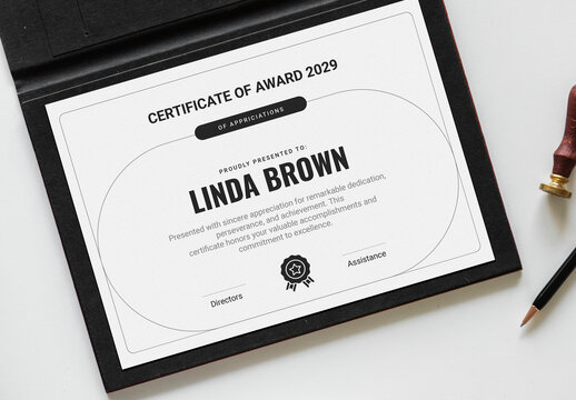 Clean Certificate Template