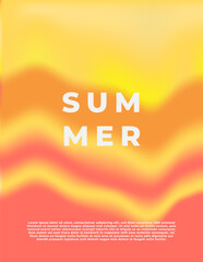 Obraz premium Summer Heat Wave Abstract Background with Warm Orange Yellow Gradient
