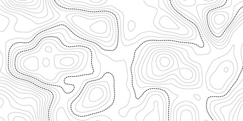 Topography background. Vector banner. Topography map background. Vector geographic contour map. Background of the topographic map. Topographic map lines, contour background. © Asmai