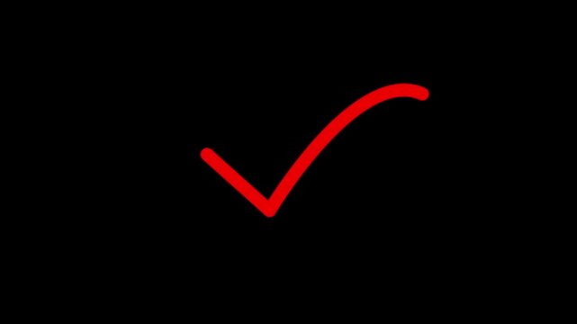right check mark icon transparent background. isolated tick mark or confirm icon animation. check mark sign, verify complete sign, approved, select tick, success , approved, yes icon signs,