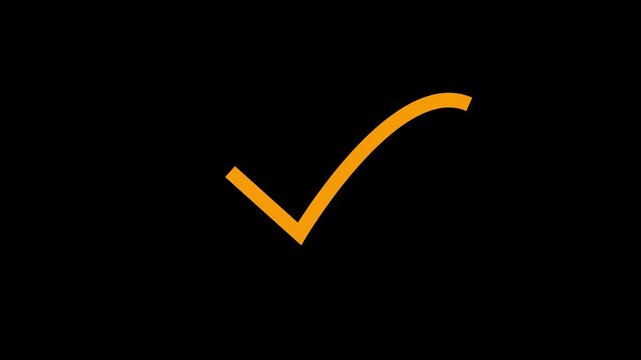 right check mark icon transparent background. isolated tick mark or confirm icon animation. check mark sign, verify complete sign, approved, select tick, success , approved, yes icon signs,