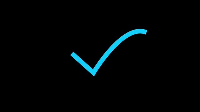 right check mark icon transparent background. isolated tick mark or confirm icon animation. check mark sign, verify complete sign, approved, select tick, success , approved, yes icon signs,