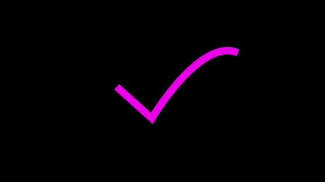right check mark icon transparent background. isolated tick mark or confirm icon animation. check mark sign, verify complete sign, approved, select tick, success , approved, yes icon signs,