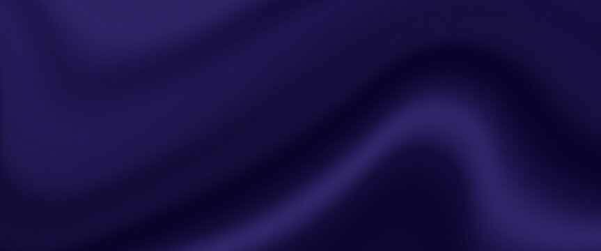 Luxury dark purple silk wavy background, elegant deep violet satin fabric texture with soft folds.