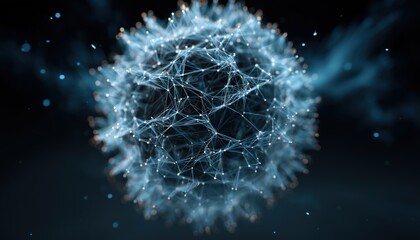 Spherical Network Structure For Big Data Visualization And Rendering Created Using Points