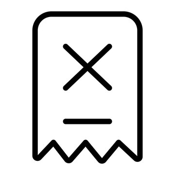 declined vector icon