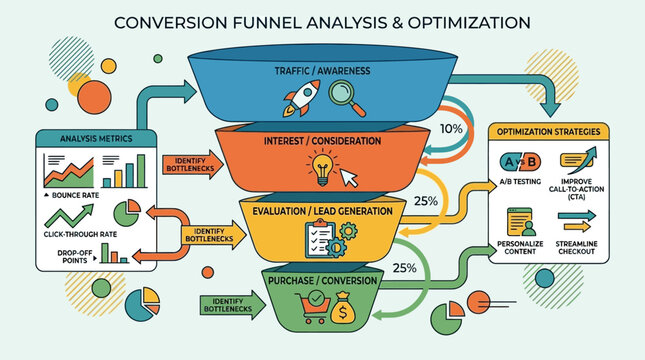 Business Conversion Funnel Analysis Optimization.