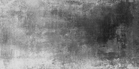 Obraz premium A dark aged metal surface with a grungy vintage texture features a rough gray pattern of weathered stone and old concrete to create a dirty black industrial backdrop