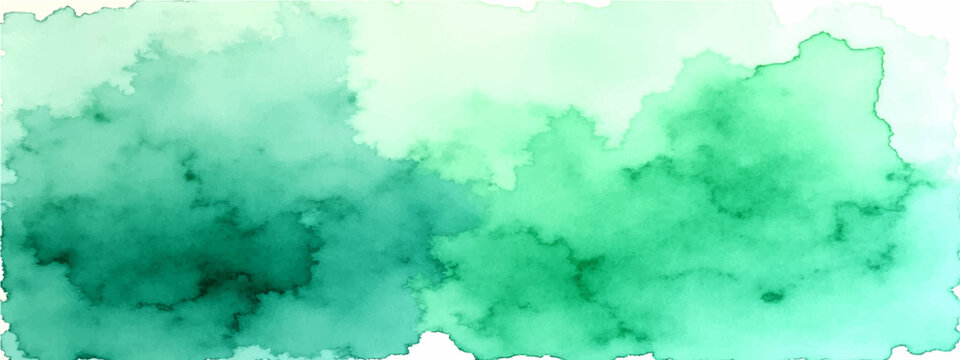 Vector Abstract Aqua Watercolor wash art, creates mesmerizing ethereal feel. Blended hues, smooth flow, and delicate textures evokes serene and captivating aesthetic.