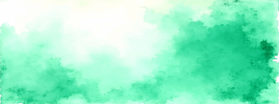 Vector Abstract ethereal painting depicts blend of serene hues, evoking calm atmospheric sense.