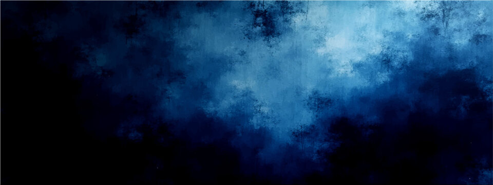 Vector Abstract blue sky and wispy cloud formation, invoking depth and mystery. A moody panorama to inspire.