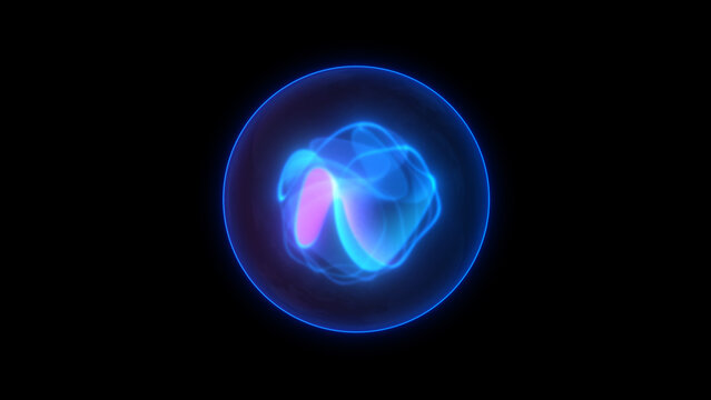Pulsing Glowing Plasma Sphere Ai Voice Assistant Interface Ai Energy Orb, Artificial Intelligence, Virtual Assistants Like Siri for High-Tech or Futuristic Creative Projects