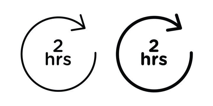 2 hours icon pack for web and apps design projects