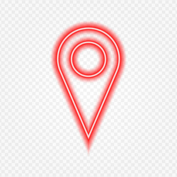red map pointer
