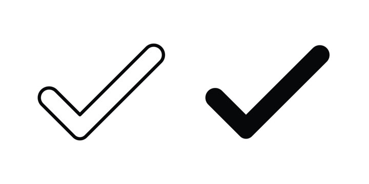 Checkmark icon pack for web and apps design projects