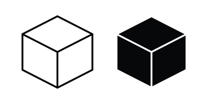 Cube icon pack for web and apps design projects