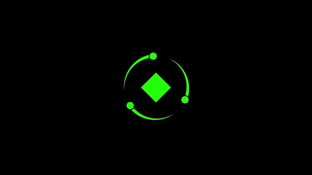 Modren Circular Loading indicator Animation. Perfect for futuristic UI designs, loading screens, activation visuals.