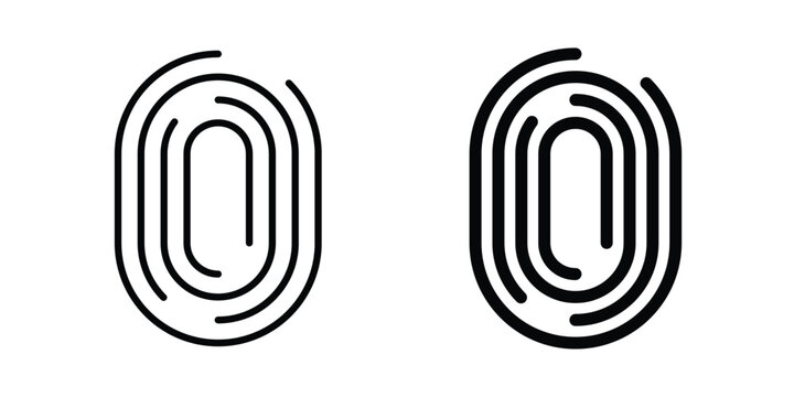 Fingerprint icon pack for web and apps design projects