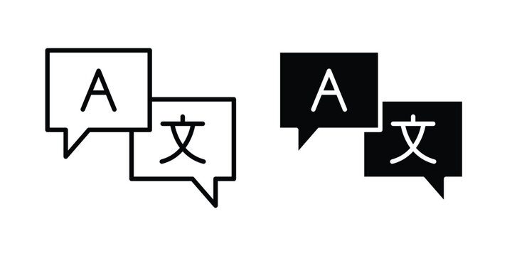 Language icon pack for web and apps design projects
