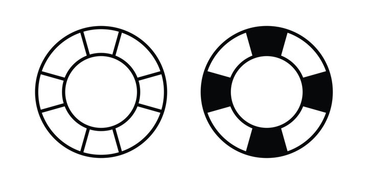 Life buoy icon pack for web and apps design projects