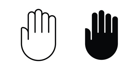 Fototapeta premium Stop icon pack for web and apps design projects