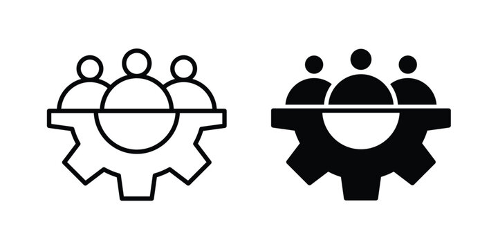 Team management icon pack for web and apps design projects