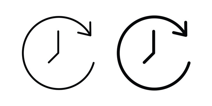 Time forward icon pack for web and apps design projects