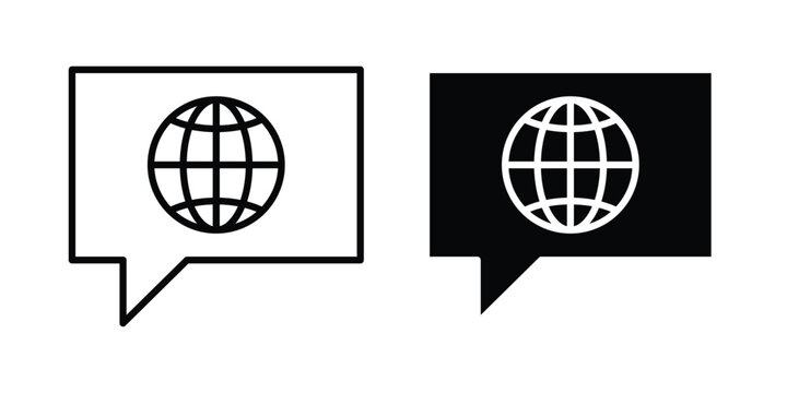 Translate icon pack for web and apps design projects