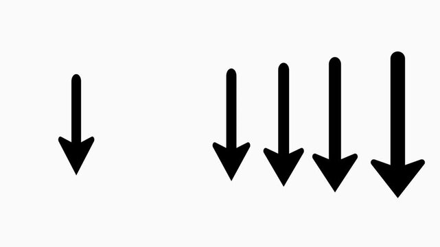 Arrow icon continuous line 4K Animation Video with seamless modern motion loop